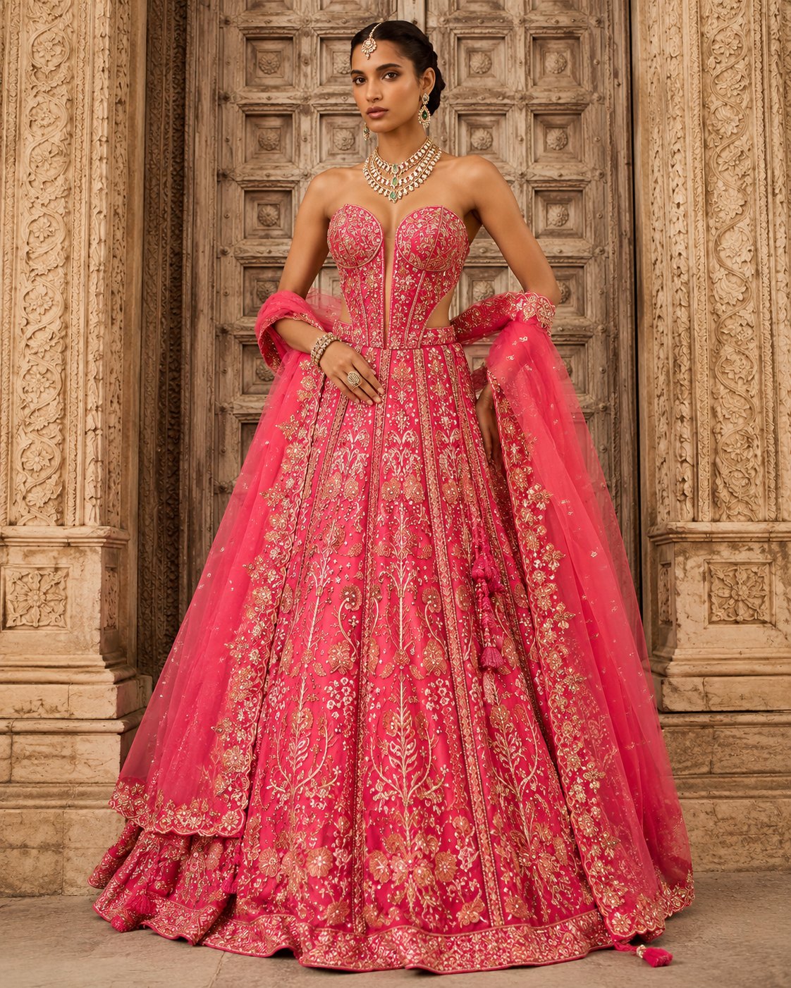 Fuchsia Modern Bridal bridal concept by Kaarza